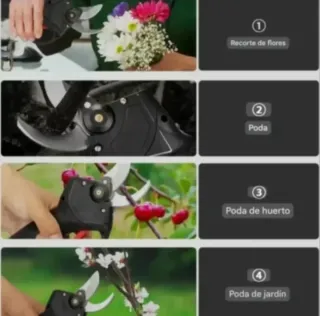 Tijeras Podar Eléctricas Recargables (2 Baterías)