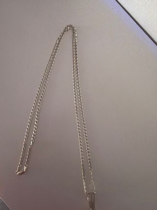 Cadena Plata y Cruz Versace Brillante de plata