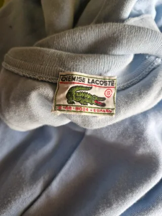 Jersey Lacoste Vintage Azul Bebé Old Money Slim