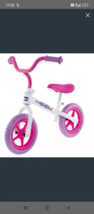 Bicicleta de equilibrio Chicco Rosa