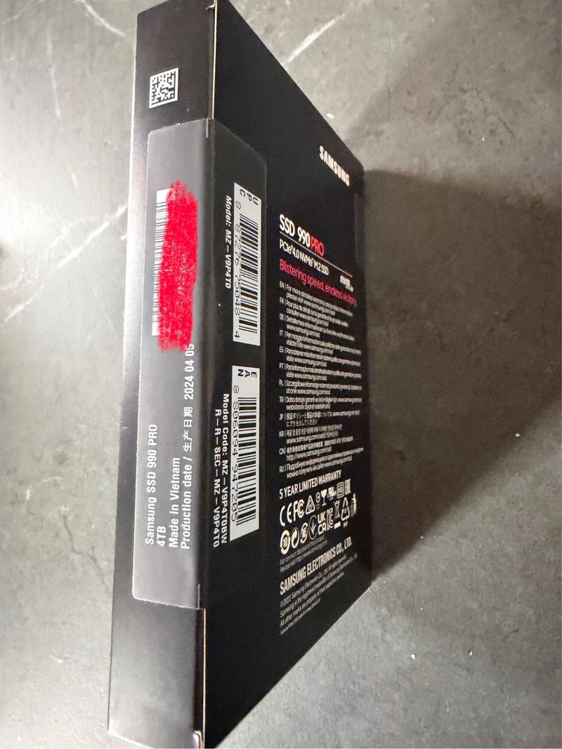Disco SSD Samsung 990 Pro 4TB NVMe PCIe 4.0 afbeelding 4