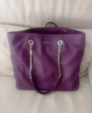 Bolso Tote Furla Piel Morado