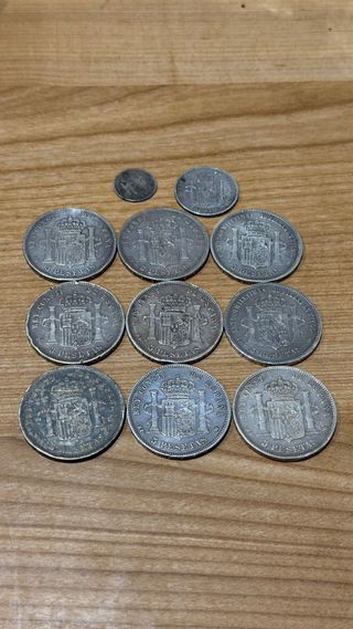 Lote Monedas 5 Pesetas Duros España