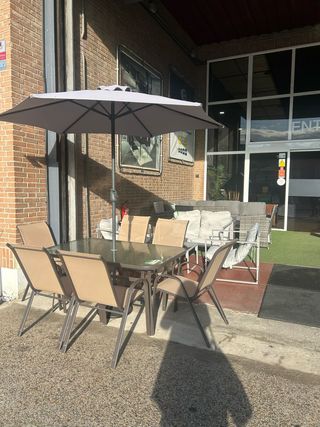 Mesa con 6 sillas terrazas