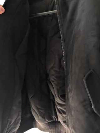 Giubbotto effetto camoscio Zara tg. L nero