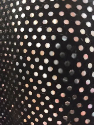 Vestido de fiesta negro con brillos plata