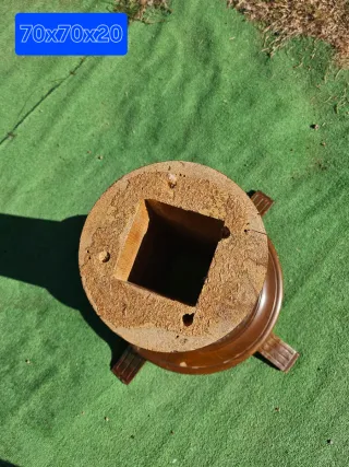 Pie de mesa madera maciza