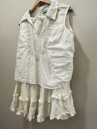 Conjunto boho Amanecer Ibiza (blusa + falda)