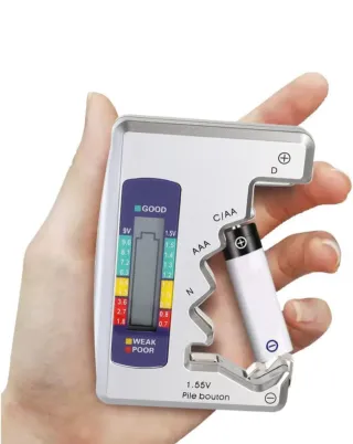 Comprobador Pilas Digital 1.5V 9V