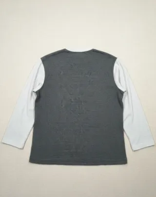 GAP Polo Rugby Manga Larga Rayas Granate Vintage