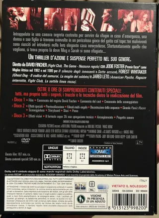 Panic Room Edizione Speciale 3 DVD Deluxe ita