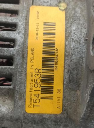 Renault 218510 alternador 746826 kangoo i (f/kc0)