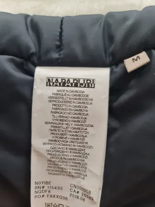 Parka Napapijri Azul Marino Talla M