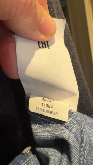 Camisa Vaquera GANT Talla XXL