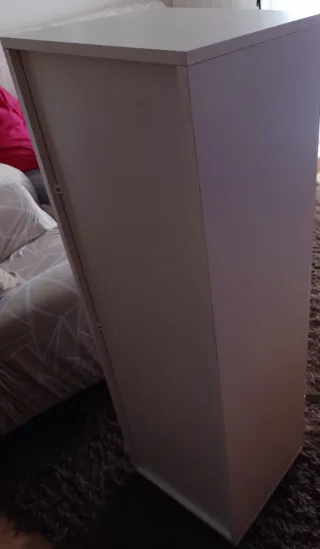 Armario blanco madera y cristal