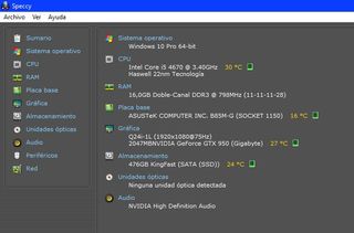 Ordenador GAMING: Intel i5-4670+GTX 950 2GB GDDR5