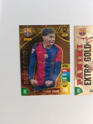 Lamine yamal y raphina balón de oro