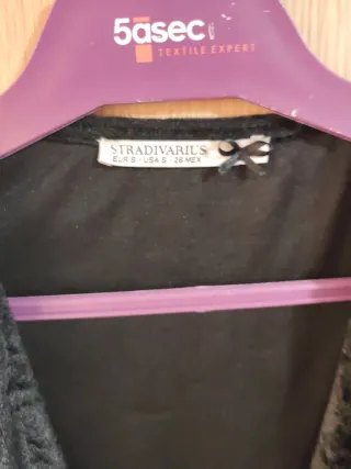 Chaqueta Stradivarius Negra Talla S