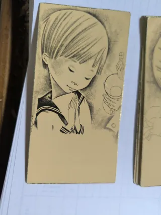 23Estampas Comunión Niña Rezando