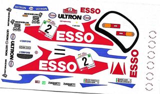 Decal 1:43 - Toyota Celica Rally Vinho Madeira 94