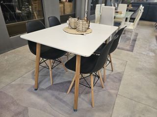 OFERTA DE CONJUNTO DE MESA/COMEDOR + 4 SILLAS