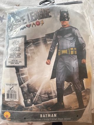 Disfraz Batman Justice League Talla M (5-7 años)