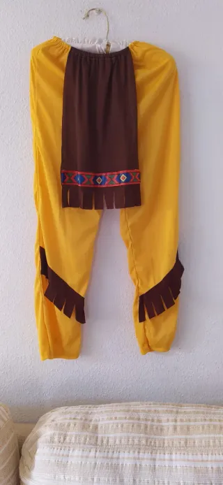 Disfraz Indio Marrón y Amarillo