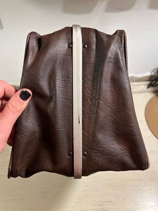 Borsa pelle vintage anni 50/60