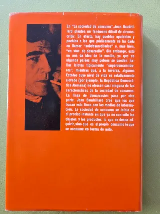 La sociedad de consumo. Jean Baudrillard.