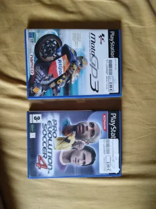 Lote ps2 MotoGP 3 y Pro Evolution Soccer 4