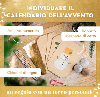 Calendario Avvento Fai da Te 24 Sacchetti