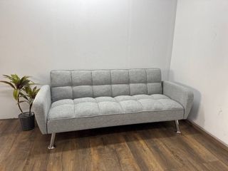 Oportunidad: Sofá Cama Gris Tela - ¡Estrenerlo!