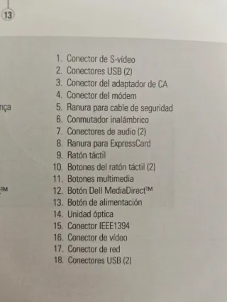 Dell Vostro 1500 Portátil PARA PIEZAS