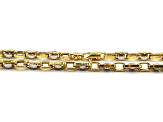 Cadena Oro 18K tipo Cartier Bicolor 60cms