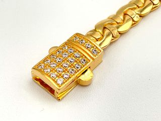 pulsera oro 18k con circonita