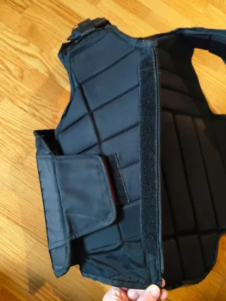 Chaleco Equitación HKM Pro-Team Negro