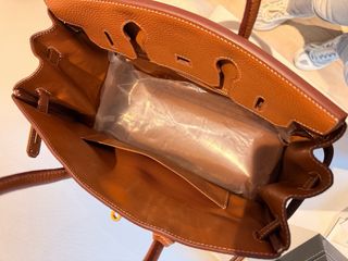 Bolso tipo Birkin Piel Marrón