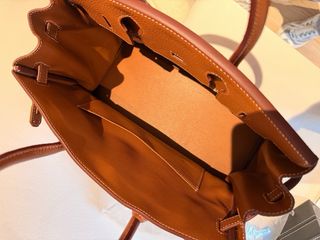 Bolso tipo Birkin Piel Marrón