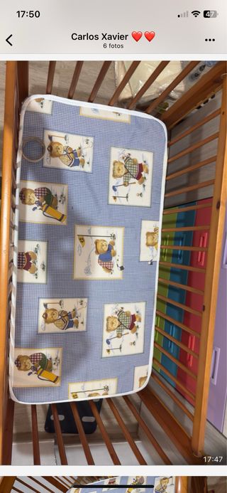 Colchón cuna ositos golf