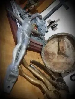 Antigua figura de Jesucristo