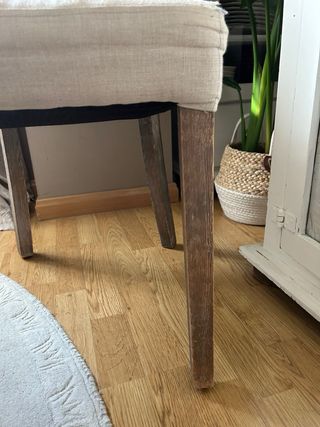 2 Sillas comedor Maisons du Monde lino y Madera