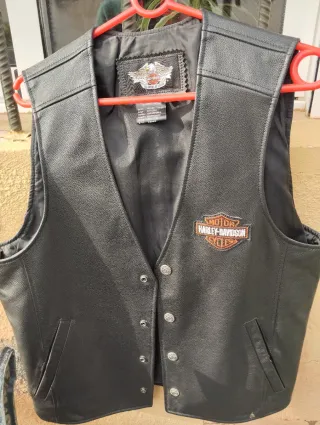 Chaleco Harley Davidson Cuero Talla M
