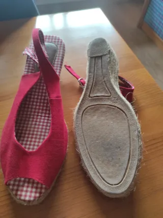 Sandalias de alpargata rojas talla 39