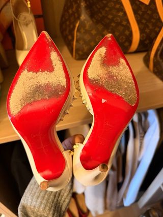 Christian Louboutin original Blancos con Tachuelas