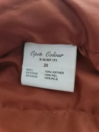 Parka de piel marrón/caramelo