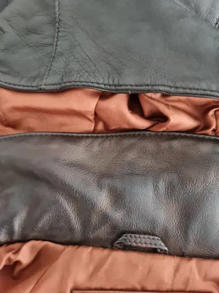 Parka de piel marrón/caramelo