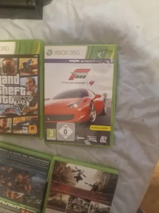 Lote Xbox 360: 2 mandos, 4 juegos y transformador