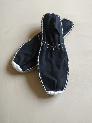 Alpargatas Esparto Negras T/36 Nuevas