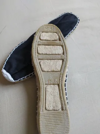 Alpargatas Esparto Negras T/36 Nuevas