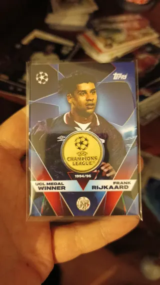 Carta Fútbol Topps Frank Rijkaard UCL 94/95